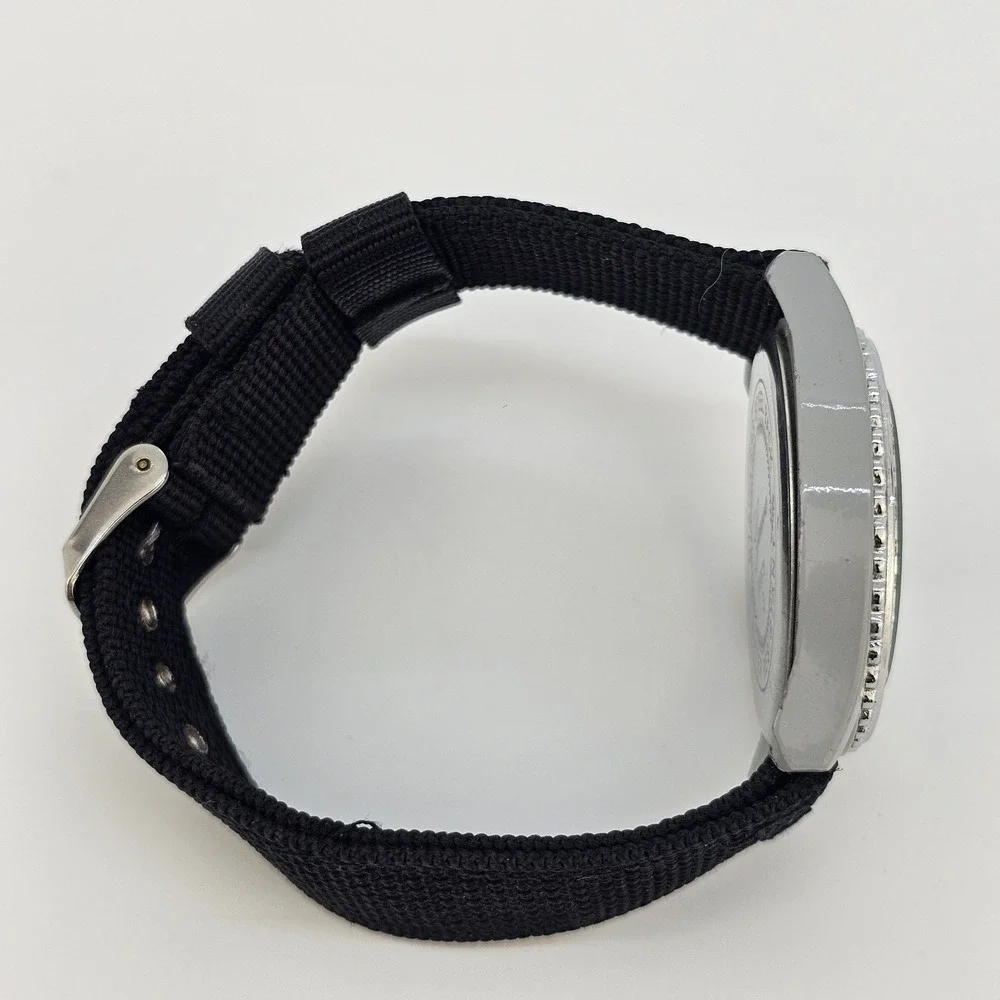 38MM Women's‎ Watch Gray Dial NEW Black Nylon Bands NEW Battery